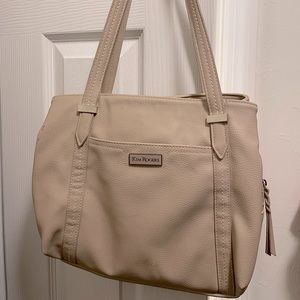 Kim Rogers Beige handbag in good used condition